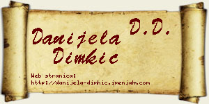 Danijela Dimkić vizit kartica